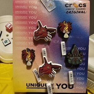 Crocs Jibbitz Dragons & Fish Set Of 5